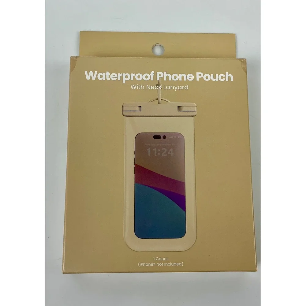Waterproof Phone Pouch with Neck‎ Lanyard Fits Most Phones up to 7 inches